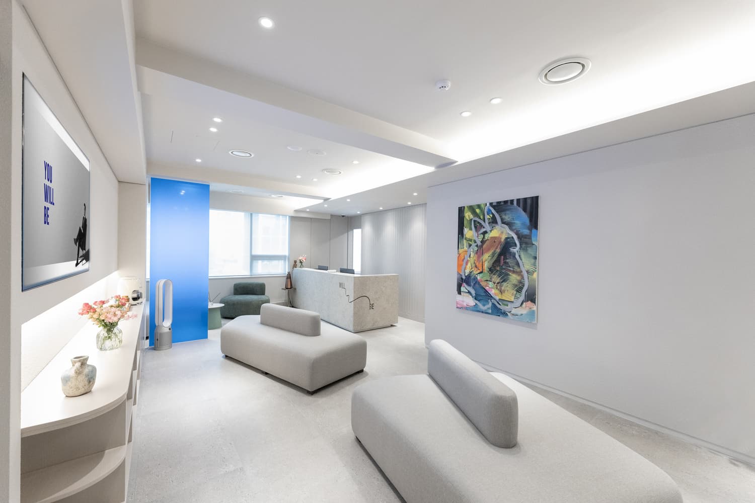 Reception area at WILL BE Plastic Surgery