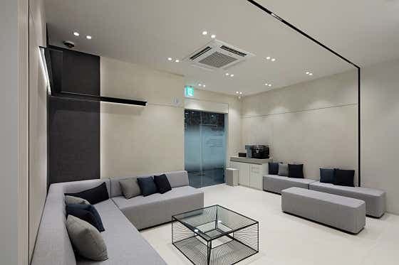 Clinic waiting lounge at A Plus Dental Clinic