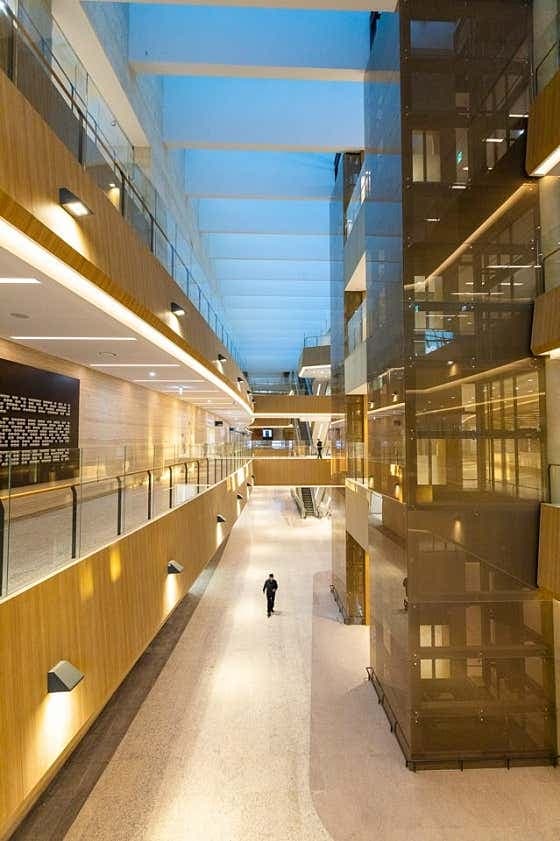 Hospital lobby at Ewha Womans University Seoul Hospital