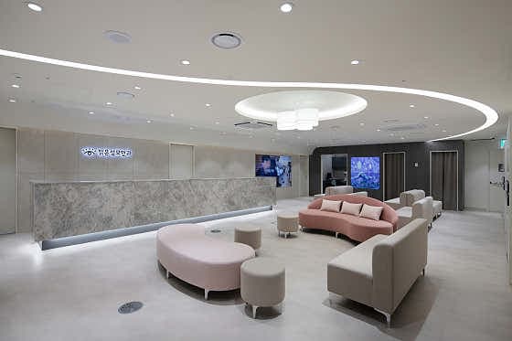 Eye clinic interior at Gangnam Bright Saint Mary Eye Clinic