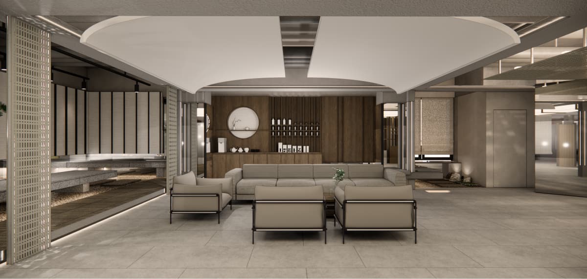 Waiting lounge at KLEAM Clinic Myeongdong