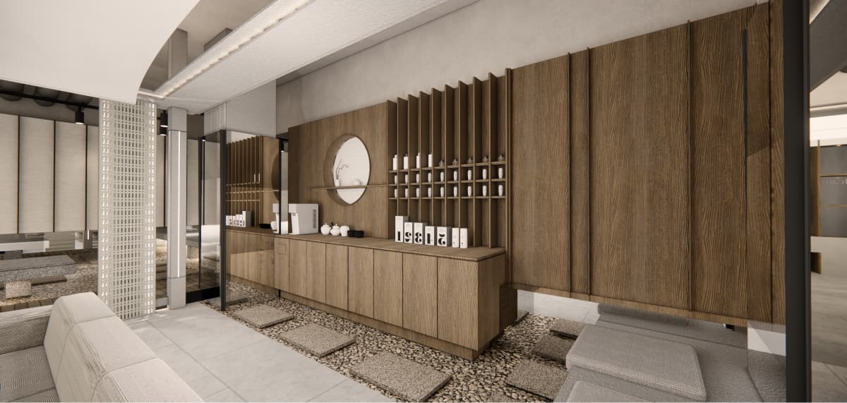 Interior lobby at KLEAM Clinic Myeongdong