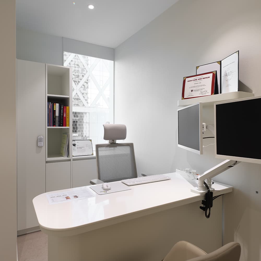 Diagnostic equipment room at Lucenne Clinic