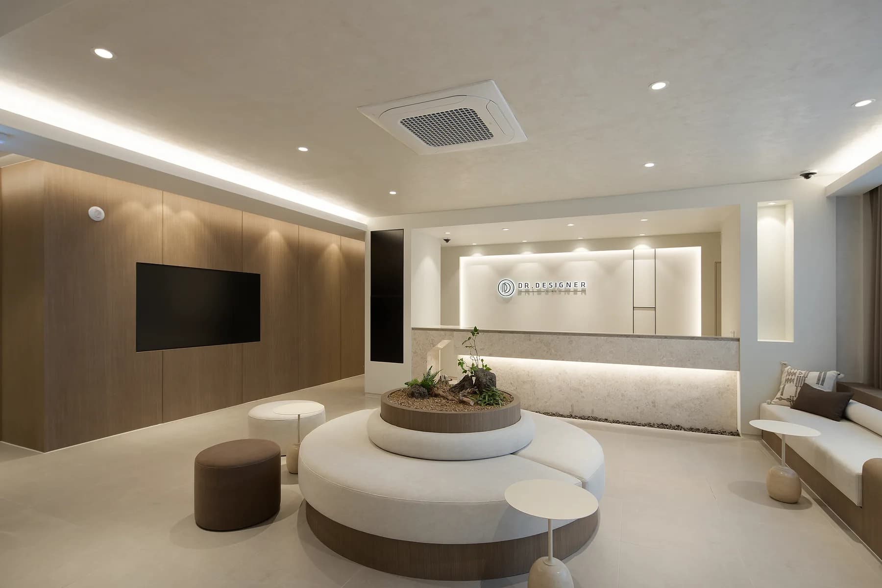 Waiting lounge at Dr. Designer Clinic Myeongdong
