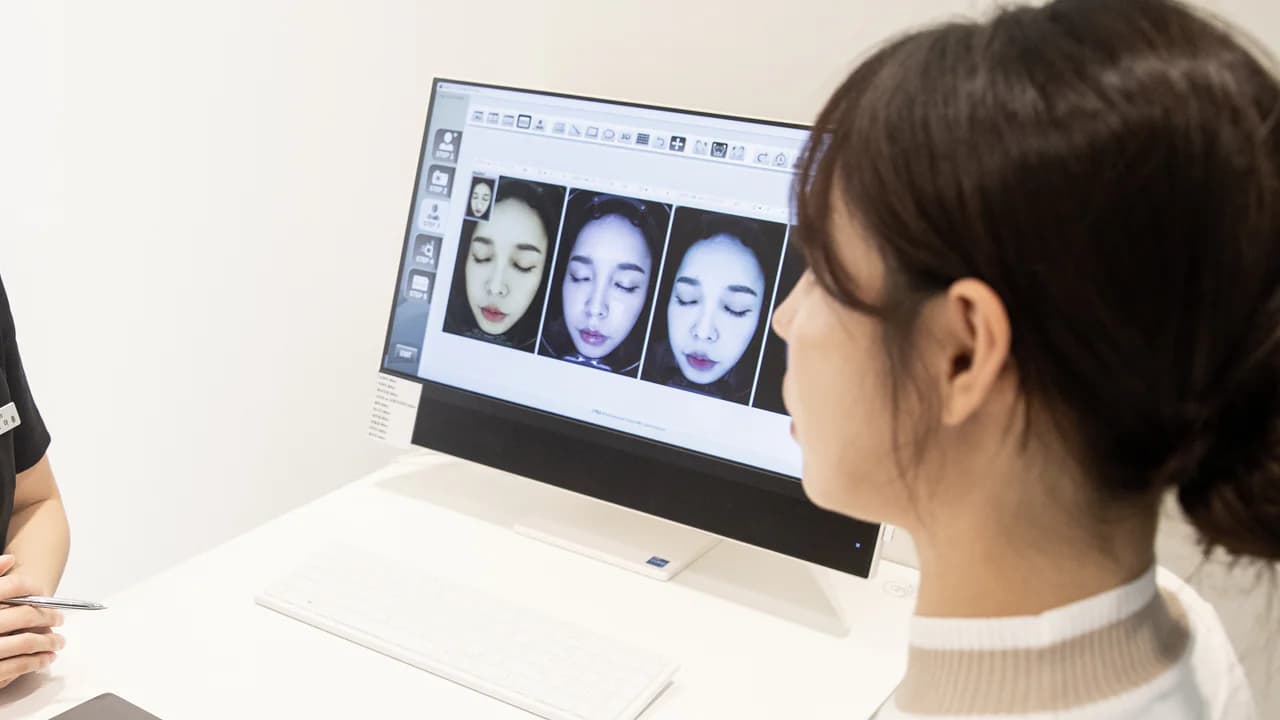 Skin imaging consultation at ODE Clinic Gangnam