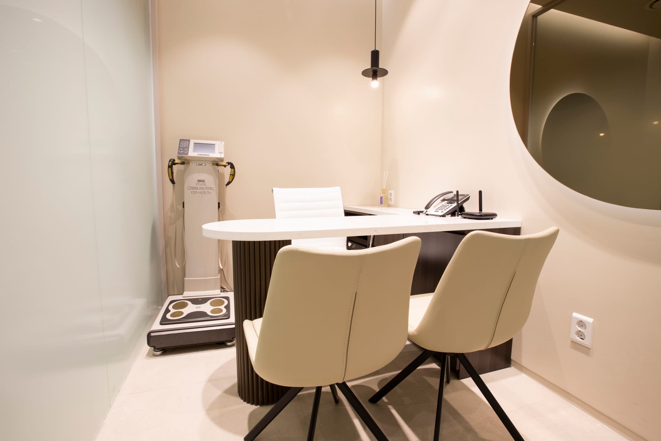 Consultation room at Renovo Skin Clinic