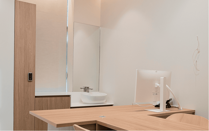 Consultation room at The Garden Dermatology Clinic